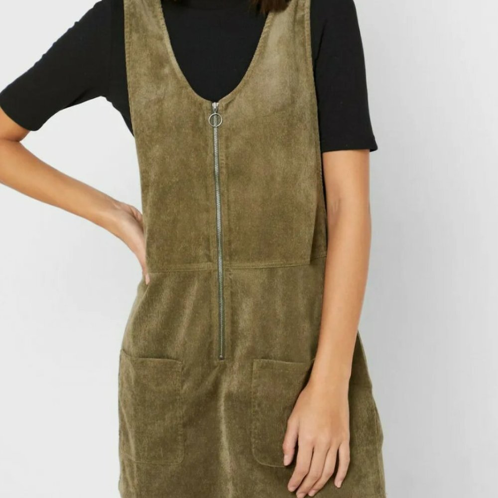 Obey Worldwide | Womens Green Zipper Dress | Large